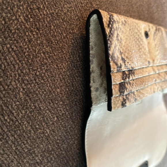 COACH ❤️ Embossed Metallic Python Leather Slim Envelope Wallet #45098 - Picture 7 of 8